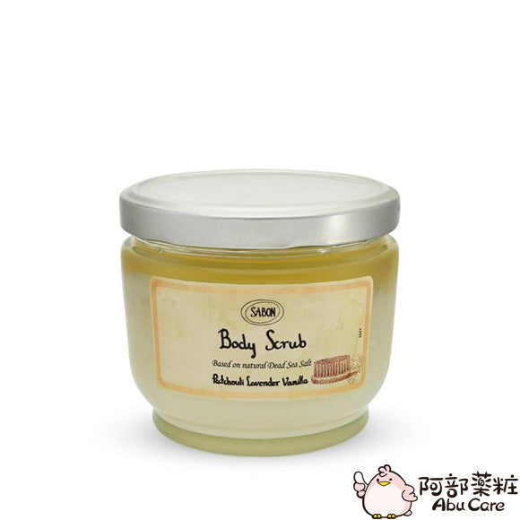 Sabon PATCHOULI LAVENDER VANILLA 廣藿香薰衣草香草身體磨砂 600g